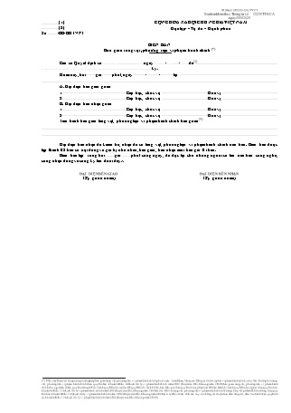 Biên bản bàn giao tang vật, phương tiện vi phạm hành chính - Thông tư 39/2025/TT-BCA